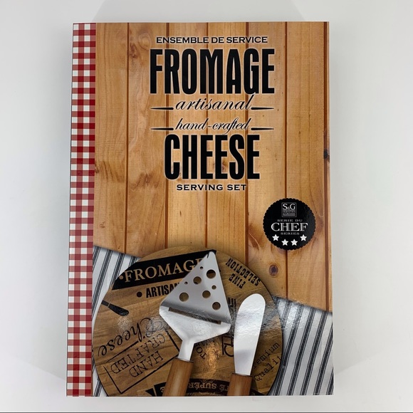 Sebastien & Groome Chef Series Hand-Crafted Cheese Serving Set - Picture 1 of 16